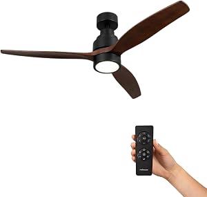 Mellerware - Ventilador de Techo Led con Mando a Distancia Brizy! | 30 W | 6