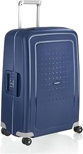 Samsonite S'Cure - Spinner L Maleta, L 75 cm, 102 L, Azul (Dark Blue)