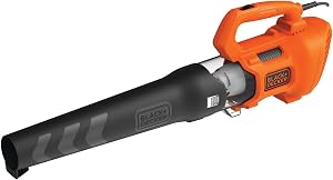 BLACK+DECKER Soplador de Hojas Axial 1.850W, Velocidad de Soplado 225 km/h,