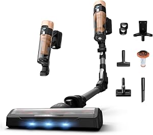 Rowenta X-Force Flex 9.80, Aspirador Escoba Sin Cable, Autonomía de 1h20,