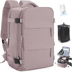 SZLX Mochila al Vacío con Bomba Mochila Viaje Cabina Avion 40x30x20 Mujer