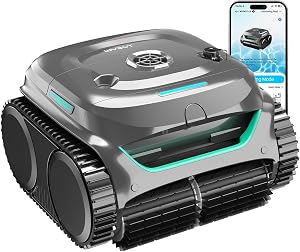 WYBOT C2 Limpiafondos Piscina Robot Inalámbrico, 3 Motores, Doble Filtración,