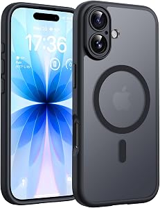 TOCOL Funda para iPhone 17, Protección Lente Cámara, Imanes Integrado,