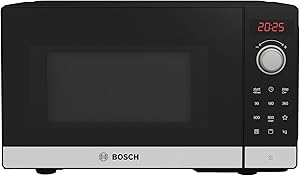 Bosch - Microondas libre instalación, Serie 2, 8 programas automáticos, Acero