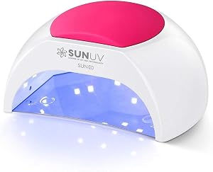 SUNUV Lámpara Secadora de Uñas, Profesional LED UV Lampara Uñas de Gel, Curado