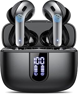 Auriculares Inalámbricos Bluetooth, Auriculares Bluetooth 5.3, 4 Mic con