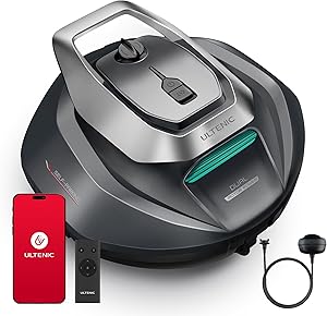 Ultenic Robot Aspirador Piscina con Control Remoto/App, 3 Motores, Recogida sin