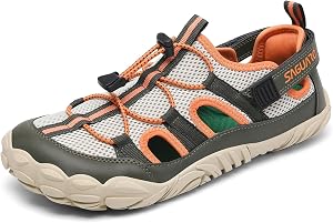 SAGUARO Unisex Sandalias Barefoot Verano con Puntera Ancha para Senderismo y