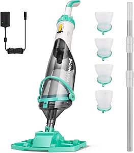 VIVOHOME 4200LPH Limpiador Portátil para Piscina con Pértigas Telescópicas de