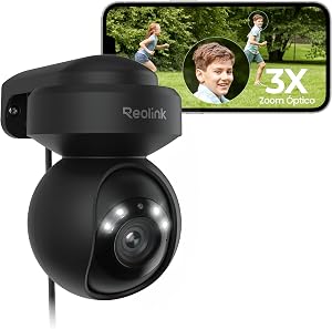 Reolink 5MP PTZ Camara Vigilancia WiFi Exterior/Interior con Seguimiento