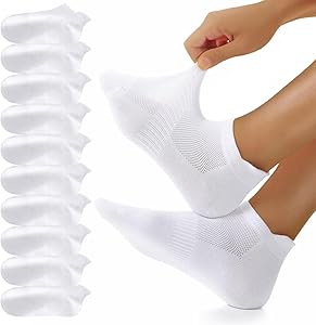 YouShow 10 Pares Calcetines Tobilleros Hombre Mujer Calcetines Deporte