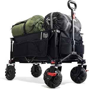 TIMBER RIDGE Carro Playa Ruedas Grandes con Freno Carrito Plegable Transporte