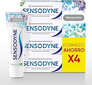 Sensodyne Blanqueante Pasta de Dientes Blanqueante, Alivio Para Dientes