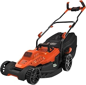 BLACK+DECKER BEMW481BH Cortacésped con Manillar Tipo Bicicleta 1800 W, Ancho de