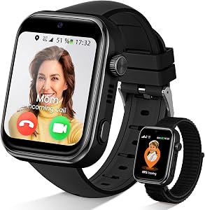 SWGOTA Reloj Inteligente Niño, Smartwatch Niños con 4G Videollamada/GPS, Chat