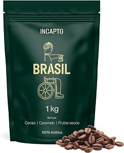 Incapto Café en Grano de Especialidad 1kg | Origen Brasil | 100% Arábica |