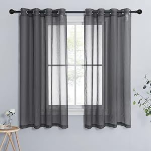PONY DANCE Visillos Cortos para Ventanas 140x160cm 2 Piezas, Cortinas