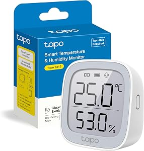 Tapo T315 – Monitor de Temperatura y Humedad, Alta precisión, automatización