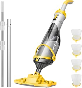 VIVOHOME 278cm Aspirador de Piscina Inalámbrica con Succión Fuerte de 4200LPH,
