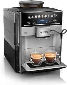 Siemens - Cafetera automática, sistema de leche, 12 bebidas, limpieza