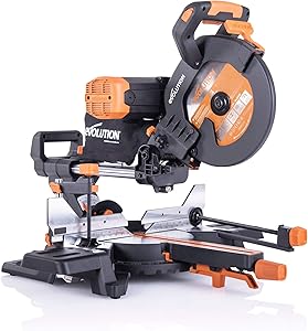 Evolution Power Tools R255SMS-DB ingletadora, Sierra ingletadora deslizante