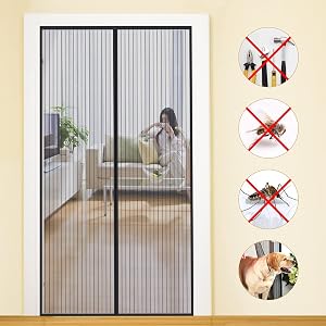 MYCARBON Mosquitera para Puerta Protección Contra Insectos Magnético