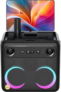 Karaoke Profesional para Adultos con 2 Micrófonos Inalámbricos, Sistema Karaoke