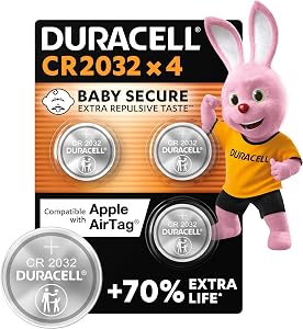 Duracell CR2032 pilas de botón de litio 3 V - Hasta un 70 % extra duración -