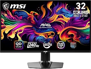 MSI mag 321UPX QD-OLED Monitor Gaming, 31,5" 4K UHD, 3840 x 2160 Quantum Dot