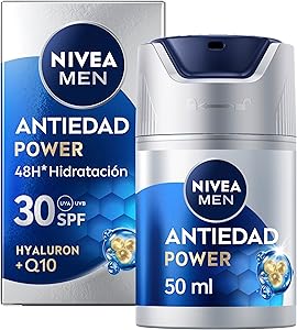 NIVEA MEN Hyaluron Crema Hidratante Antiedad FP30 50 ml - Cuidado Facial para