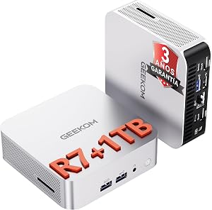 GEEKOM A6 Mini PC con AMD Ryzen 7 6800H, 1TB SSD + 16GB DDR5 |, Radeon 680M, All Ofertas Outlet GEEKOM A6 Mini PC con AMD Ryzen 7 6800H, 1TB SSD + 16GB DDR5 |, Radeon 680M,