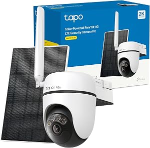 Tapo C615G Kit - 4G LTE Solar Security Camera with Pan/Tilt 360°, Color Night