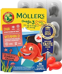 Moller’s ® | Omega 3 para niños | Omega-3 Cápsulas de Aceite de Pescado con