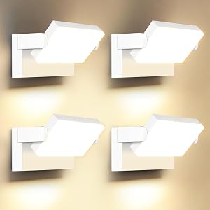 ledmo 60W 4 Piezas Aplique Pared Exterior LED 3000K IP65 360° Rotación |