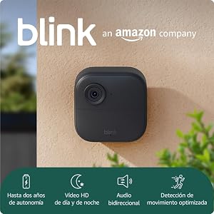 Blink Outdoor 4 | cámara de seguridad inteligente HD sin cables, 2 años de