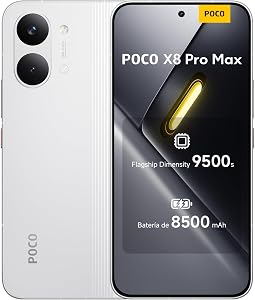 XIAOMI POCO X8 Pro MAX Smartphone de 12+512GB Blanco Batería de 8500mAh