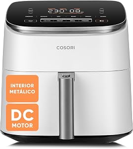 Cosori Freidora de Aire Turbo Blaze 6L, 9en1, Ultrarrápida, 95%Menos Aceite |