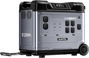 OUKITEL P5000 Pro Estacion de Energia Portatil 4000W, 5120Wh Generador Solar,