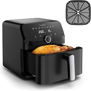 Moulinex Easy Fry Mega XL, Freidora de Aire de 7,5L | 8 Programas Automáticos +