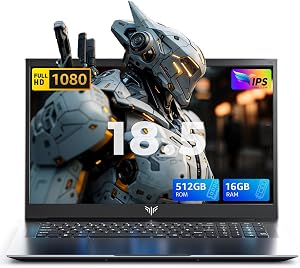 18.5" FHD Ordenador Portátil Procesador 4300U, hasta 3.7 GHz, Domésticos |