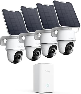Reolink Kit Camara Vigilancia WiFi Exterior Solar 4K 8MP Seguimiento Auto |