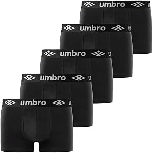 Umbro Calzoncillos Hombre Boxer 100% Algodón, Ropa Interior Hombre, Sostenible,