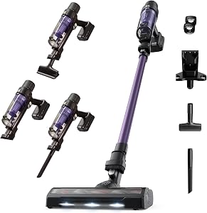 Rowenta X-Pert 7.60, Aspiradora Escoba Sin Cable, Lila | Batería 45 min, Motor