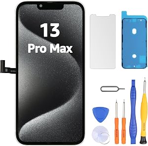 LL TRADER Pantalla para iPhone 13 Pro MAX LCD 6.7" y Kit de Reparación | Marco