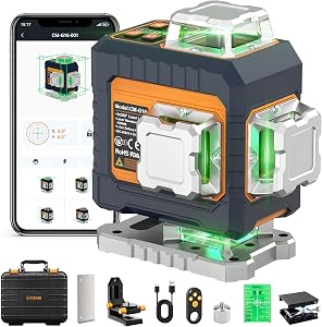 CIGMAN G16 Nivel Láser Verde 4x360 Autonivelante de 16 Líneas | Control por