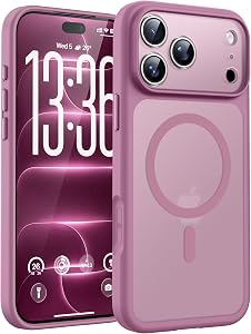 TOCOL Funda para iPhone 18 Pro MAX, Compatible con MagSafe, Rosa Palo